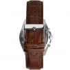 Accurist Chronograph Black Dial Brown Leather Strap Gents Watch 7142