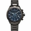 Accurist Chronograph Blue Dial Black Bracelet Gents Watch 7182