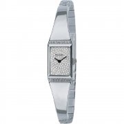 Accurist  silver dial stainless steel semi-bangle Ladies watch LB1455