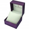 Accurist Stone Set  Dial Black Leather Strap Ladies Watch 8044