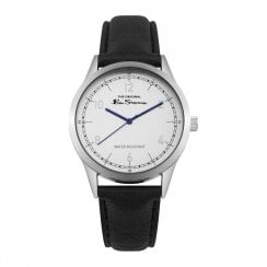 Ben Sherman Original Gent’s White Dial Black Leather Strap Watch BS012WB