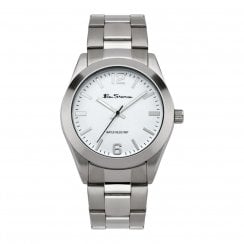 Ben Sherman Original White Dial Stainless Steel Bracelet Gents Watch BS117
