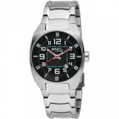 Breil Tribe black dial stainless steel bracelet Mens watch TW0454