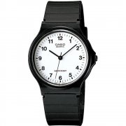 Casio Collection White Dial Black Resin Strap Unisex Watch MQ-24-7BLL