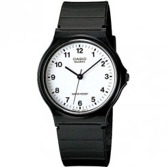 Casio Collection White Dial Black Resin Strap Unisex Watch MQ-24-7BLL