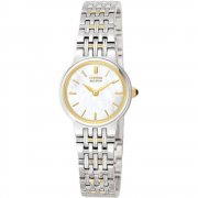 Citizen Mother Of Pearl white dial stainless steel bracelet Ladies watch EW9354-55D