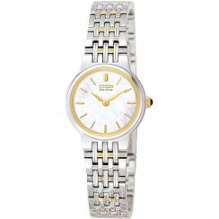 Citizen Mother Of Pearl white dial stainless steel bracelet Ladies watch EW9354-55D