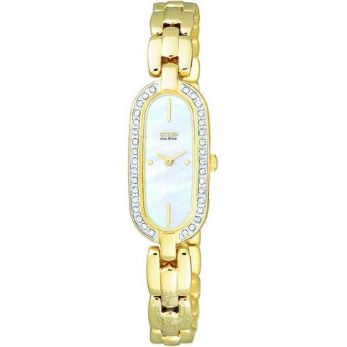 Citizen Stiletto white dial stainless steel bracelet Ladies watch EG2562-50D