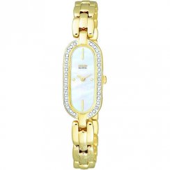 Citizen Stiletto white dial stainless steel bracelet Ladies watch EG2562-50D