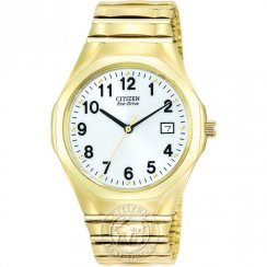 Citizen  white dial stainless steel bracelet Mens watch BM6032-95B