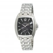 Citizen World Perpetual black dial stainless steel bracelet Mens watch BV1030-59E