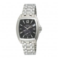 Citizen World Perpetual black dial stainless steel bracelet Mens watch BV1030-59E