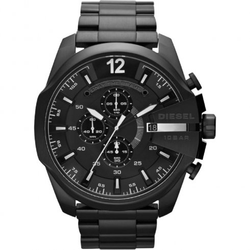 Diesel Chief black dial chronograph stainless steel bracelet Mens watch DZ4283