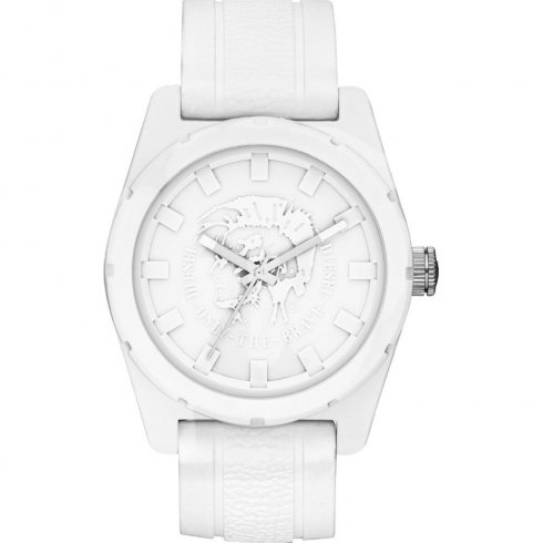 Diesel Company white dial resin strap Mens watch DZ1590