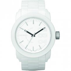 Diesel Franchise White Dial Rubber Strap Mens Watch DZ1436