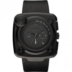 Diesel Studio Mixer black dial chronograph leather strap Mens watch DZ4218