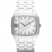Diesel Trojan black dial polycarbonate bracelet Mens watch DZ1548