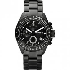 Fossil Decker Chronograph Black Dial Stainless Steel Bracelet Gents Watch CH2601