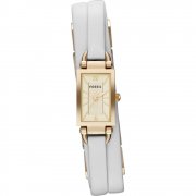 Fossil Delaney champagne dial leather strap Ladies watch JR1441