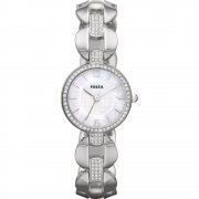 Fossil Delicate mother of pearl dial stainless steel bracelet Ladies watch ES3013