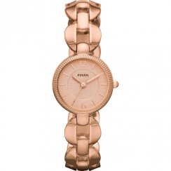 Fossil Delicate rose gold dial stainless steel bracelet Ladies watch ES3011