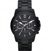 Fossil Grant black dial chronograph stainless steel bracelet Mens watch FS4723