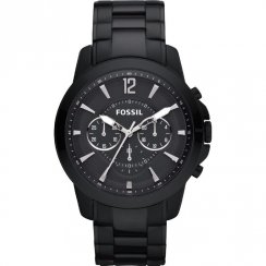 Fossil Grant black dial chronograph stainless steel bracelet Mens watch FS4723