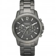 Fossil Grant grey dial chronograph stainless steel bracelet Mens watch FS4584