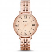 Fossil Jacqueline rose gold dial stainless steel bracelet Ladies watch ES3435