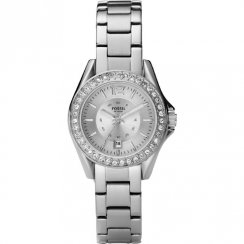 Fossil Riley Silver dial stainless steel bracelet Ladies watch ES2879