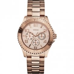 Guess Bff Multifunction rose gold dial stainless steel bracelet Ladies watch W0231L4