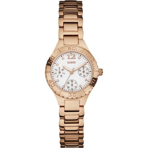 Guess Breeze white dial stainless steel bracelet Ladies watch W0355L2