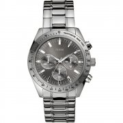 Guess Chase Chronograph Grey Dial Stainless Steel Bracelet Mens Watch W13001G1