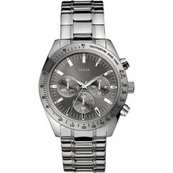 Guess Chase Chronograph Grey Dial Stainless Steel Bracelet Mens Watch W13001G1