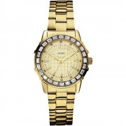 Guess Girly B gold dial stainless steel bracelet Ladies watch W0018L2