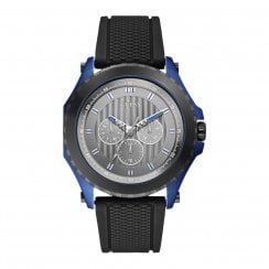Guess Hipster black dial rubber strap Mens watch W0063G2