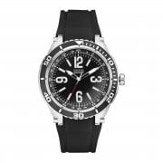 Guess Marathon black dial rubber strap Mens watch W0044G1