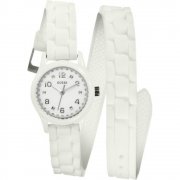 Guess Micro Mini white dial rubber strap Ladies watch W65023L1