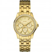 Guess Mini Exec gold dial stainless steel bracelet Ladies watch W0403L2