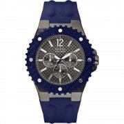 Guess Overdrive grey dial rubber strap Mens watch W11619G2