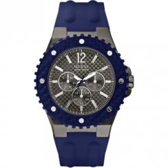 Guess Overdrive grey dial rubber strap Mens watch W11619G2