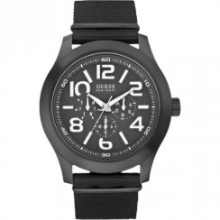 Guess Rugged black dial fabric strap Mens watch W11623G1