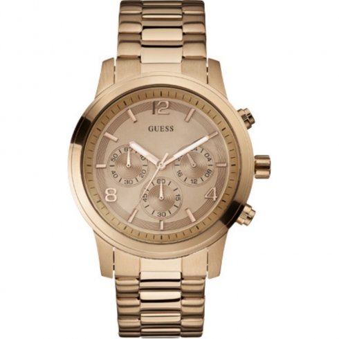 Guess Spectrum rose gold dial chronograph stainless steel bracelet Ladies watch W17004L1