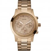 Guess Spectrum rose gold dial chronograph stainless steel bracelet Ladies watch W17004L1