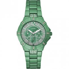 Guess Vista green dial stainless steel bracelet Ladies watch W11624L6