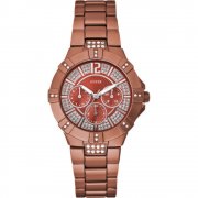 Guess Vista red dial stainless steel bracelet Ladies watch W11624L5