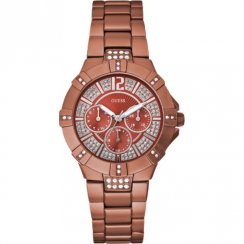 Guess Vista red dial stainless steel bracelet Ladies watch W11624L5