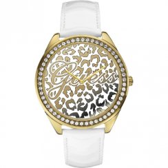 Guess Wild One multi coloured dial leather strap Ladies watch W0346L1