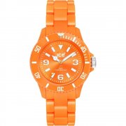 Ice Watches Classic Solid orange dial resin bracelet Mens watch CF.OE.U.P.10