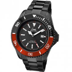 Limit Black Dial IP Black Stainless Steel Bracelet Mens Watch 5520